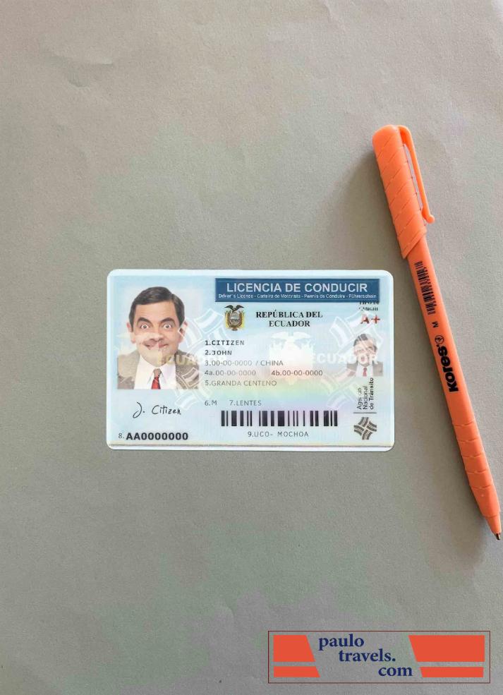 Ecuador DL photolook FRONT PSD template